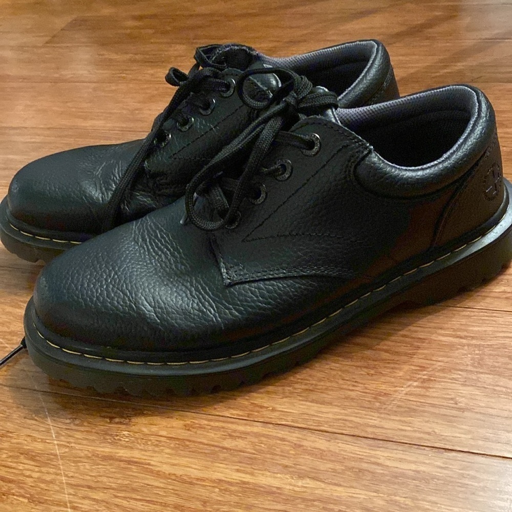 Dr. Martens Ashfeld black chunky vintage oxfords lace ups - men’s size 9 /W10 - Picture 6 of 9
